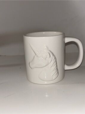 White Ceramic Unicorn Mug - Home Dining